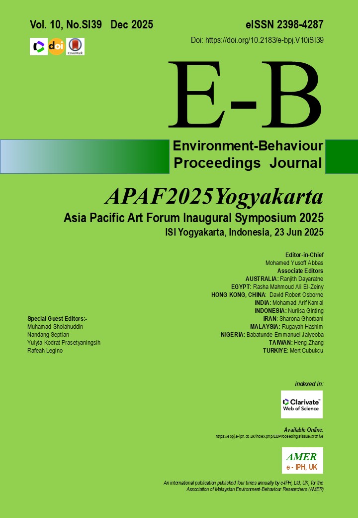 					View Vol. 10 No. SI39 (2025): Dec. APAF2025Yogyakarta, Asia Pacific Art Forum Inaugural Symposium 2025, 23 Jun 2025
				